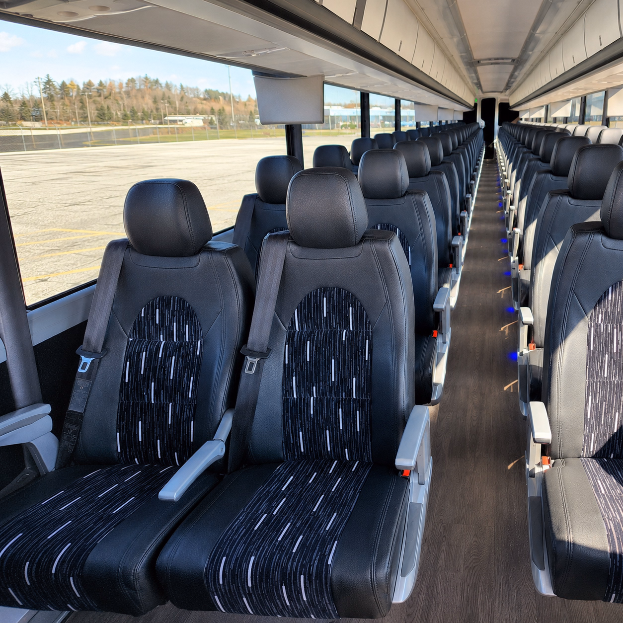 sioux city charter bus rental inside