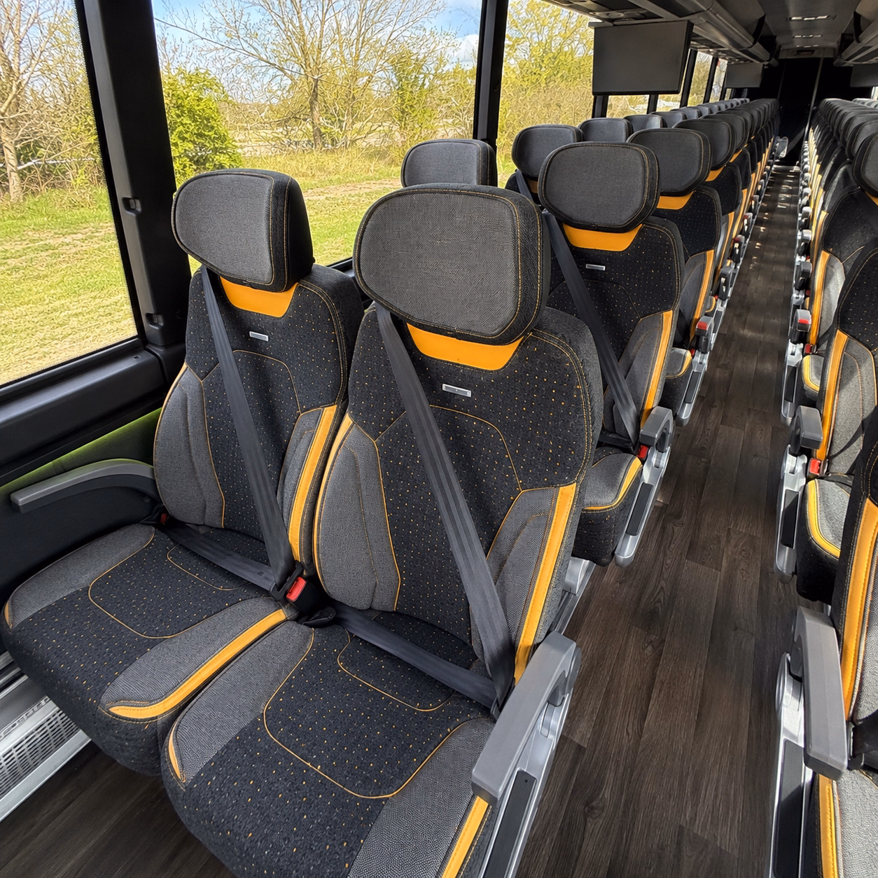 sioux city charter bus rental interior