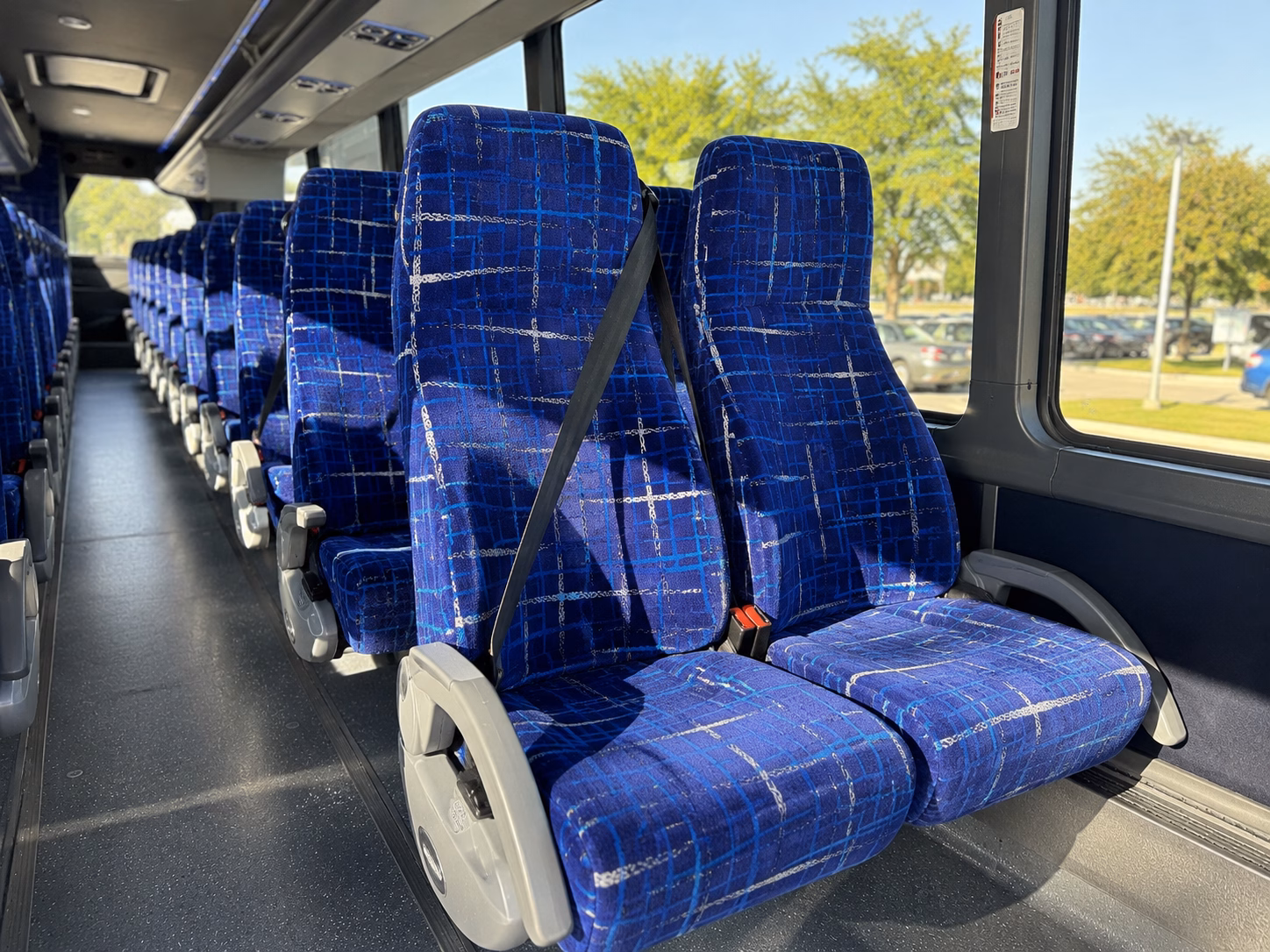 sioux city long distance transportation onboard seating