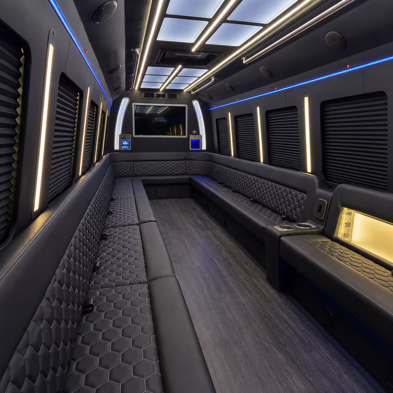 sioux city party bus rental interior